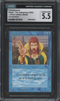 COUNTERSPELL Beta CGC 5.5 Vintage MTG [Nostalgium] - Image 1