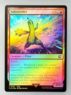 Magic the Gathering - Sabotender Foil 153 - Image 1