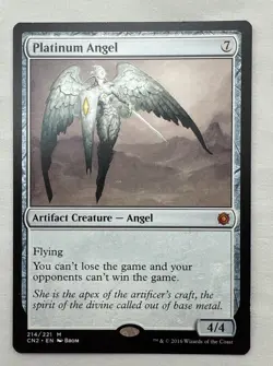 Platinum Angel x1 MTG Conspiracy: Take the Crown 1x Magic Excellent Light Play - Image 1