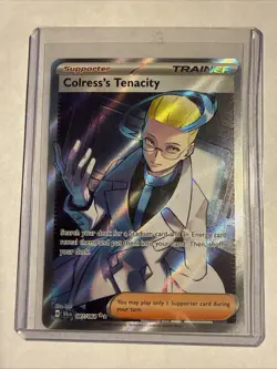2024 Pokemon TCG Scarlet & Violet Shrouded Fable #087 Colress's Tenacity UR - Image 1