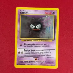 Gastly 50/102 Pokemon TCG Base Set Vintage Card - Image 1