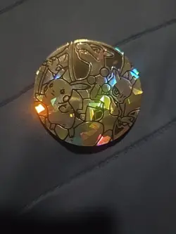 Pokemon Tcg Jumbo Coin Charizard Pikachu Mewtwo Battle - Image 1