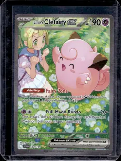 2025 Pokemon SV Journey Together JTG EN Lillie's Clefairy ex #184/159 - Image 1