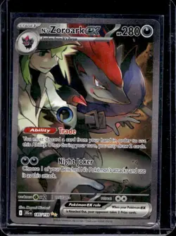 2025 Pokemon SV Journey Together JTG EN N's Zoroark ex #185/159 - Image 1