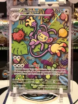 Ambipom 107/094 Pokemon Me02: Phantasmal Flames Illustration Rare JW - Image 1