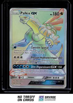 2018 Pokemon Sun & Moon - Ultra Prism French Palkia-GX #165/156 Secret - Image 1