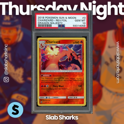 2018 POKEMON SUN & MOON DRAGON MAJESTY #3/70 CHARIZARD REVERSE HOLO PSA 10 - Image 1