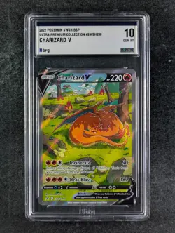 2022 Pokemon CHARIZARD V SWSH260 Ultra-Premium Collection Holo English BRG 10 - Image 1