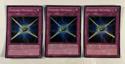 3x YUGIOH Synchro Material DP10-EN030 1st Edition Super Rare NM - Image 1