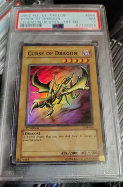 Yugioh Curse Of Dragon 1st Lob-066 NM PSA 7 - Image 1