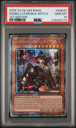 🔥PSA 10🔥 Diabellstar The Black Witch (Quarter Century Secret Rare) Ra04-en047 - Image 1