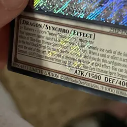 Blue-Eyes Ultimate Spirit Dragon Emblazoned Secret Rare Limited Pack 25LP-EN020 - Image 2
