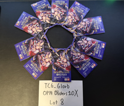 10X One Piece CCG (OP-14) The Azure Sea's Seven Sleeved Blister Packs [LOT 8] - Image 2