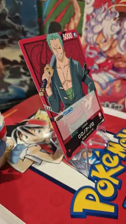 One Piece CCG Roronoa Zoro OP01-001 - L - Romance Dawn - NM - Japanese - Image 2