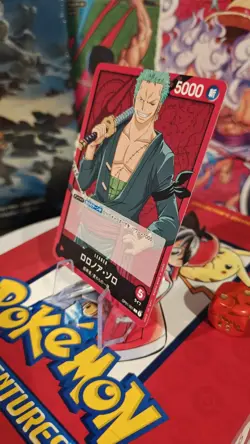 One Piece CCG Roronoa Zoro OP01-001 - L - Romance Dawn - NM - Japanese - Image 3