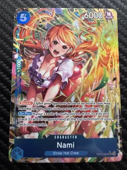 Nami (Alternate Art) OP11-054 A Fist of Divine Speed Foil 6000 Power - Image 1