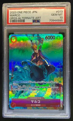 2023 One Piece Japanese Marco Alternate Art #OP03-013 PSA 10 - Image 1