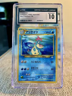 TRIO CGC 10 Feraligatr, Crocronaw, Totodile 2000 Neo Genesis Holo Pokemon Card - Image 4