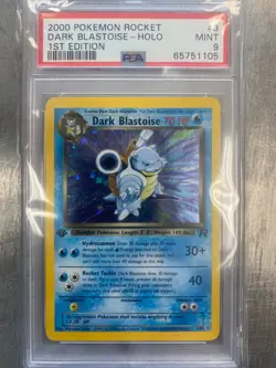 2000 Pokemon Rocket 1st Edition Dark Blastoise - Holo #3 PSA Mint 9 Graded Card - Image 2