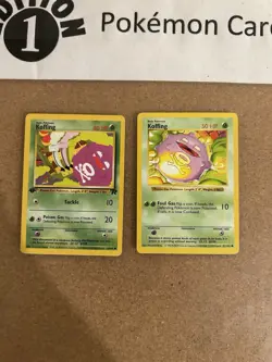 Koffing 1st Edition + Koffing Shadowless Pokemon Card Lot Vintage WOTC - Image 1