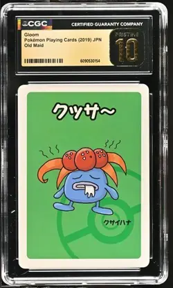 Pokemon Gloom Old Maid Playing Card CGC 10 Pristine Japanese - Image 1