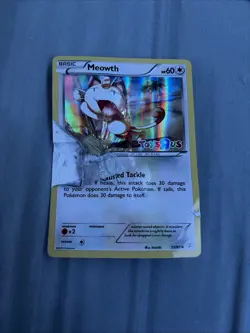 Meowth Toys R US Holo Pokemon Card 53/83 Promo- SLIGHTLY DAMAGED - Image 1