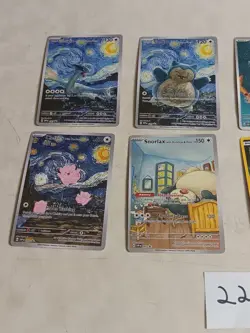8 Pokemon x Van Gogh Black Star Promo ACG Art Card - read description - Image 2