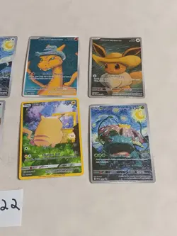 8 Pokemon x Van Gogh Black Star Promo ACG Art Card - read description - Image 3