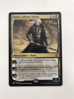 Sorin Solemn Visitor MTG Magic the Gathering Card NM Near Mint KTK - Image 1