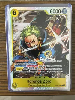One Piece Roronoa Zoro ST29-014 SR Card Egghead Starter Deck English - Image 1