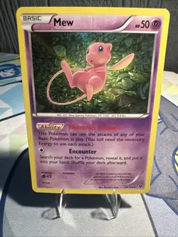 Pokemon Mew TCG Holo Rare Card 29/124 XY Fates Collide NM-LP Near Mint - Image 1