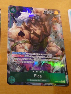 ONE PIECE ENGLISH CARD GAME HOLO CARTE PICA OP05-032 SR ALT EN JCC NEUF - Image 1