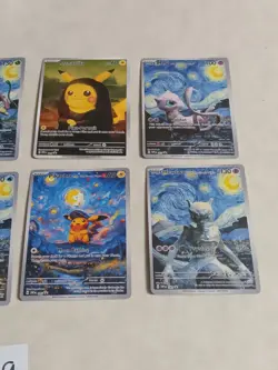8 Pokemon x Van Gogh Black Star Promo ACG Art Card - read description - Image 3
