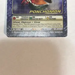 Bandai Digimon Trading Card Series 5 Ponchomon Bo-250 🔥🔥🔥HOLO Mint - Image 3
