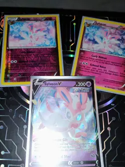 Sylveon Lot Pokemon Sylveon XY Furious Fists 3 Cards Regular Holo TCG 72/111 - Image 1