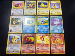 (LP) 12set Eevee Vaporeon Jolteon Flareon Dark/Light Holo Jungle Pokemon Card - Image 1