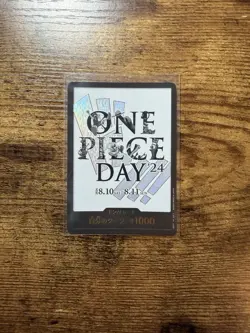 [US SHIP] MINT ONE PIECE DAY 24 Japanese DON Card PROMO (White Background) - Image 1