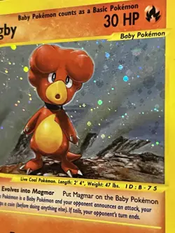 Pokemon Expedition Magby Holo Rare Card 17/165 LP - Image 2