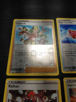 Pokemon TCG Trainer REV HOLO SWSH Evolving Skies Card Raihan 152/203 Copycat Sun - Image 2