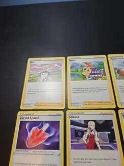 Pokemon TCG SWSH Rebel Clash Trainer Cards Poke Ball 164/192 Cursed Shovel Sonia - Image 2
