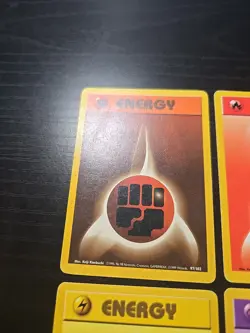 LP/MP Pokemon Base Set Complete Energy Card Lightning Fire Water Psychic 101/102 - Image 2