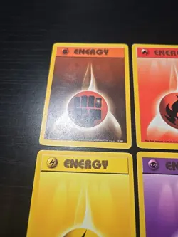 LP/MP Pokemon Base Set Complete Energy Card Lightning Fire Water Psychic 101/102 - Image 5