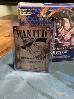 Sabo Wanted Poster Card SEC SP- OP13-120 - Carrying on His Will One Piece TCG - Image 1