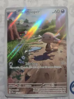 Pokemon Cards Paldean Wooper 102/094 Phantasmal Flames Illustration Rare NM - Image 1