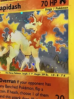Pokemon TCG Rapidash Holo Card Expedition Base Set, Rare, 26/165 - Image 2