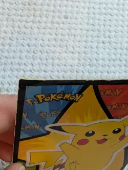Pikachu Pokemon TCG Base Set 2 87/130 + 2 Card Topps In Bonus. / Vtg / Rare- - Image 5