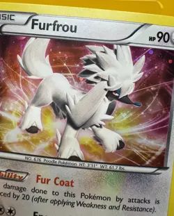 Furfrou 114/146 XY - Cosmos Holo Pokemon Card 2014 NM - Image 4
