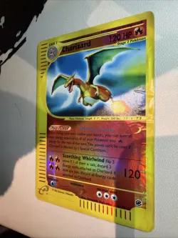 Charizard 6/165 Expedition Base Set Reverse Holo Vintage Card Damaged - Image 3