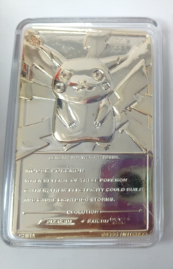 1999 Pokemon Pikachu 23K Gold-Plated Trading Card Burger King Red Box - Image 3