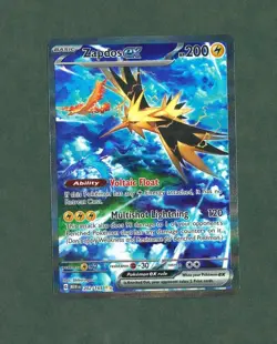 Zapdos ex 202/165 Sv: Scarlet & Violet 151 SIR Holo Pokemon Card 151 NM - Image 1